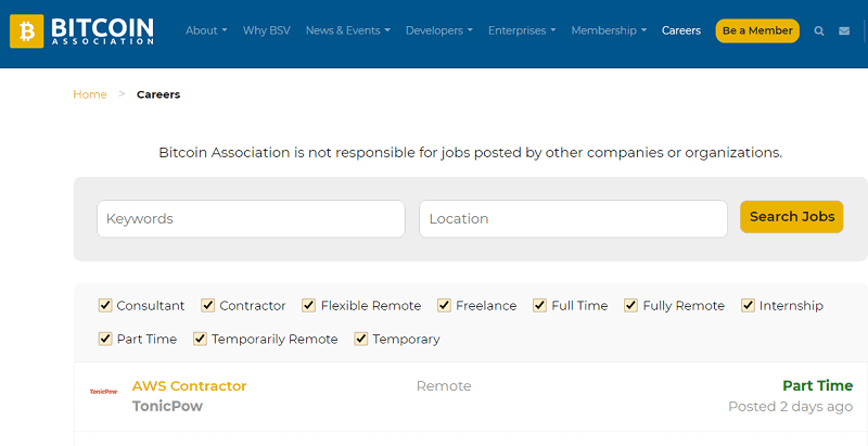 Вакансии от Bitcoin Association. Обзор от биткоин миксер mixer.money
