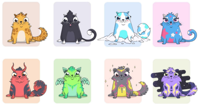 Токены блокчейн игр - разведение виртуальных котят в CryptoKitties