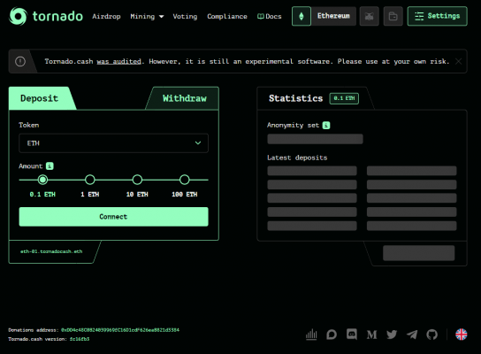 Tornado Cash. Обзор биткоин миксер mixer.money